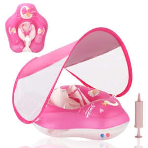 WYRIAZA Baby Float with Canopy 3-12 Months UPF50+ (S:3-12 Months/L:6-36 Months)