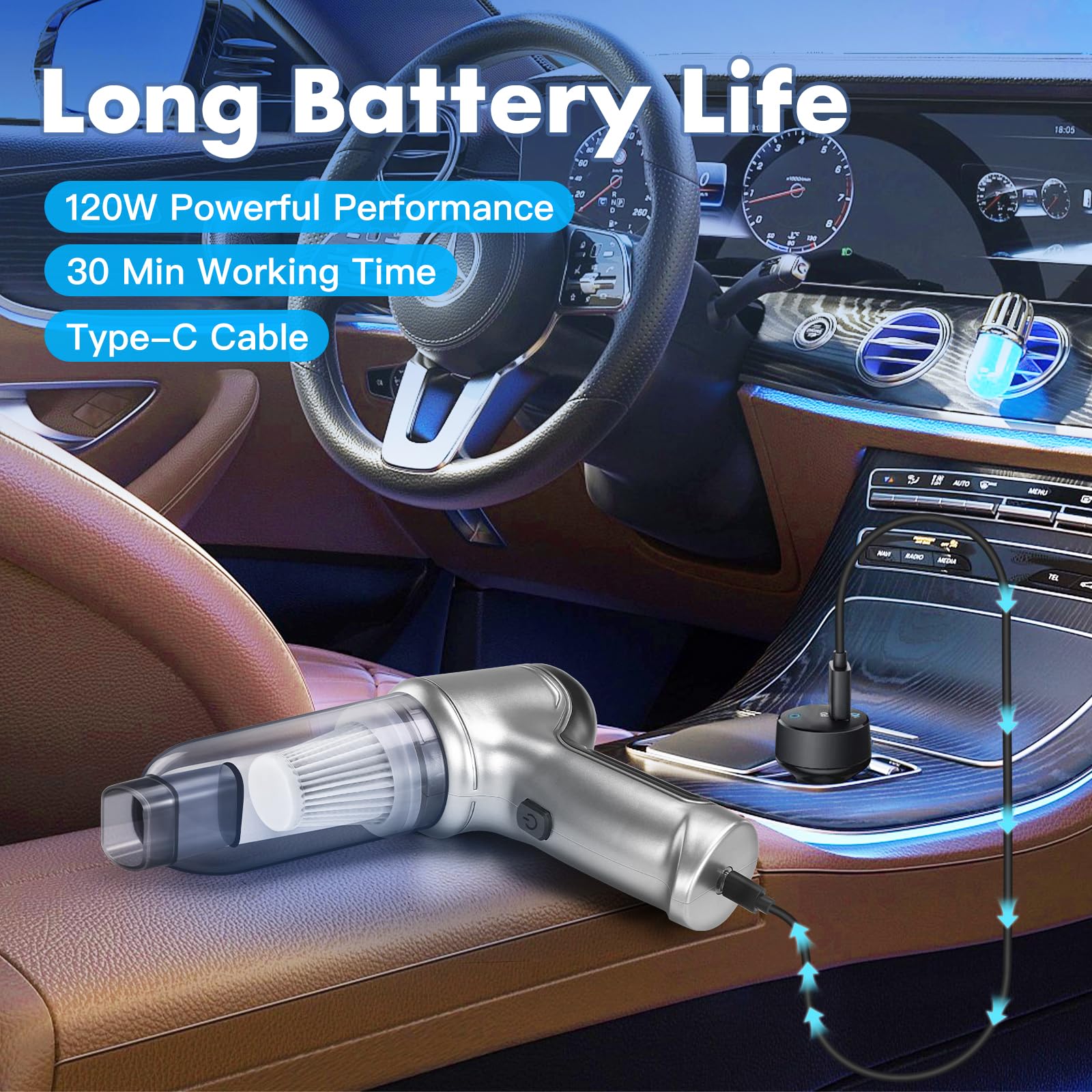 WYRIAZA Handheld Vacuum Cleaner - Image 4